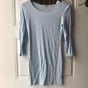 Baby blue bodycon dress